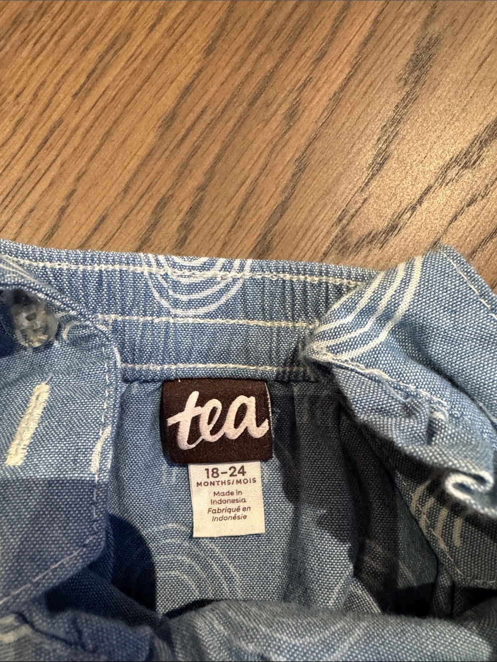 Tea Collection Blue Rainbow Ruffle-Strap Romper - Picture 3 of 3